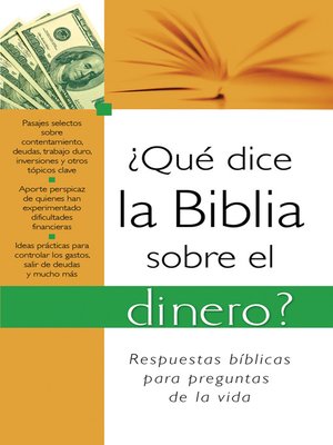 cover image of ¿Qué dice la Biblia sobre el dinero?